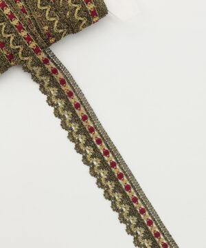 Mørk guldblonde m. guld og mørkerød - 30 mm
