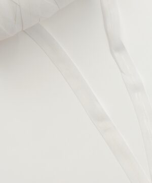 Hvid m. silikone, foldeelastik - 10 mm