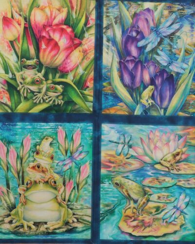 Frøer, 8 motiver - Patchwork