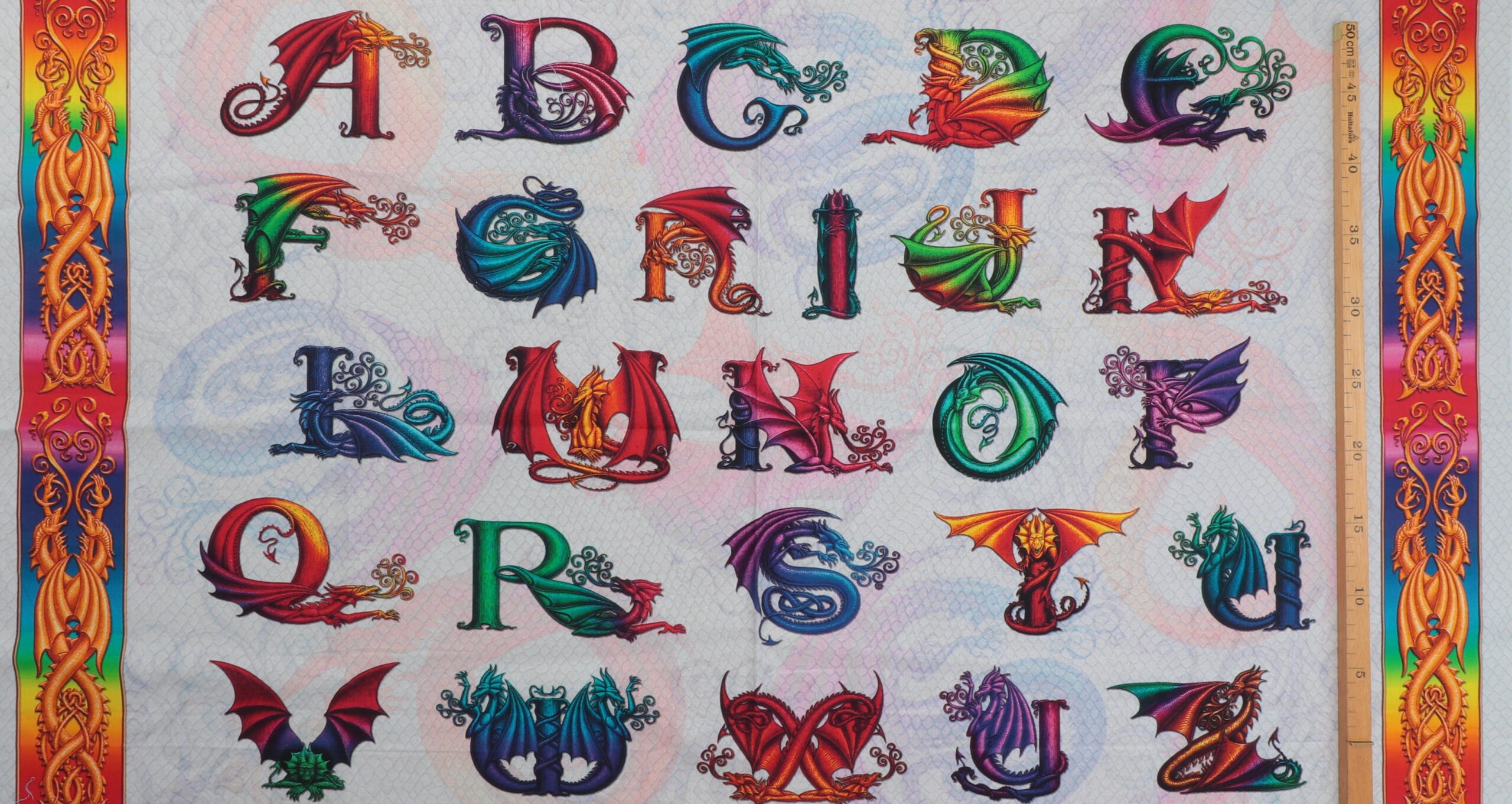 Dragebogstaver - Patchwork 5 Dragebogstaver - Patchwork - Billede 3