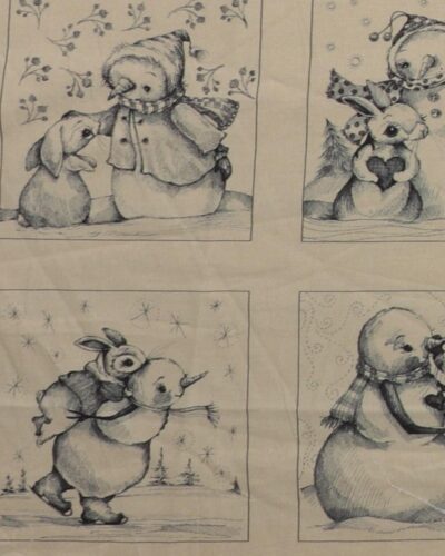 Snemænd, 14 motiver - Patchwork panel