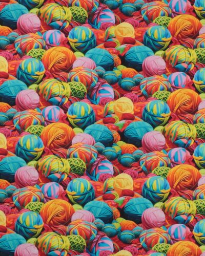 Purrfect playful, garnnøgler - Patchwork