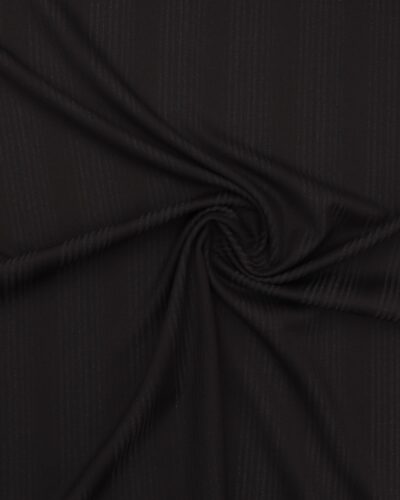 Sort med mørkegrå striber - Bomuld/polyester 7 Sort med mørkegrå striber - Bomuld/polyester