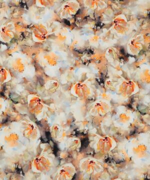 Blomster i lyse farver - Viskose jersey