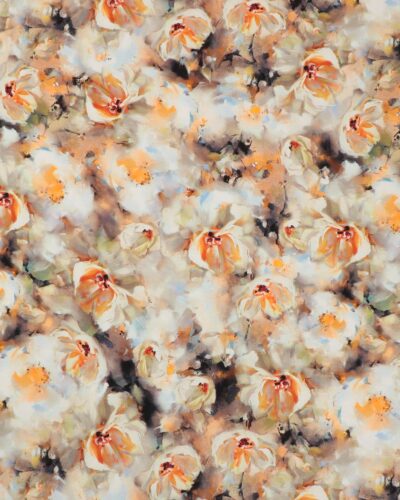 Blomster i lyse farver - Viskose jersey