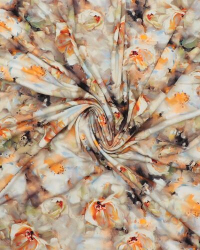 Blomster i lyse farver - Viskose jersey