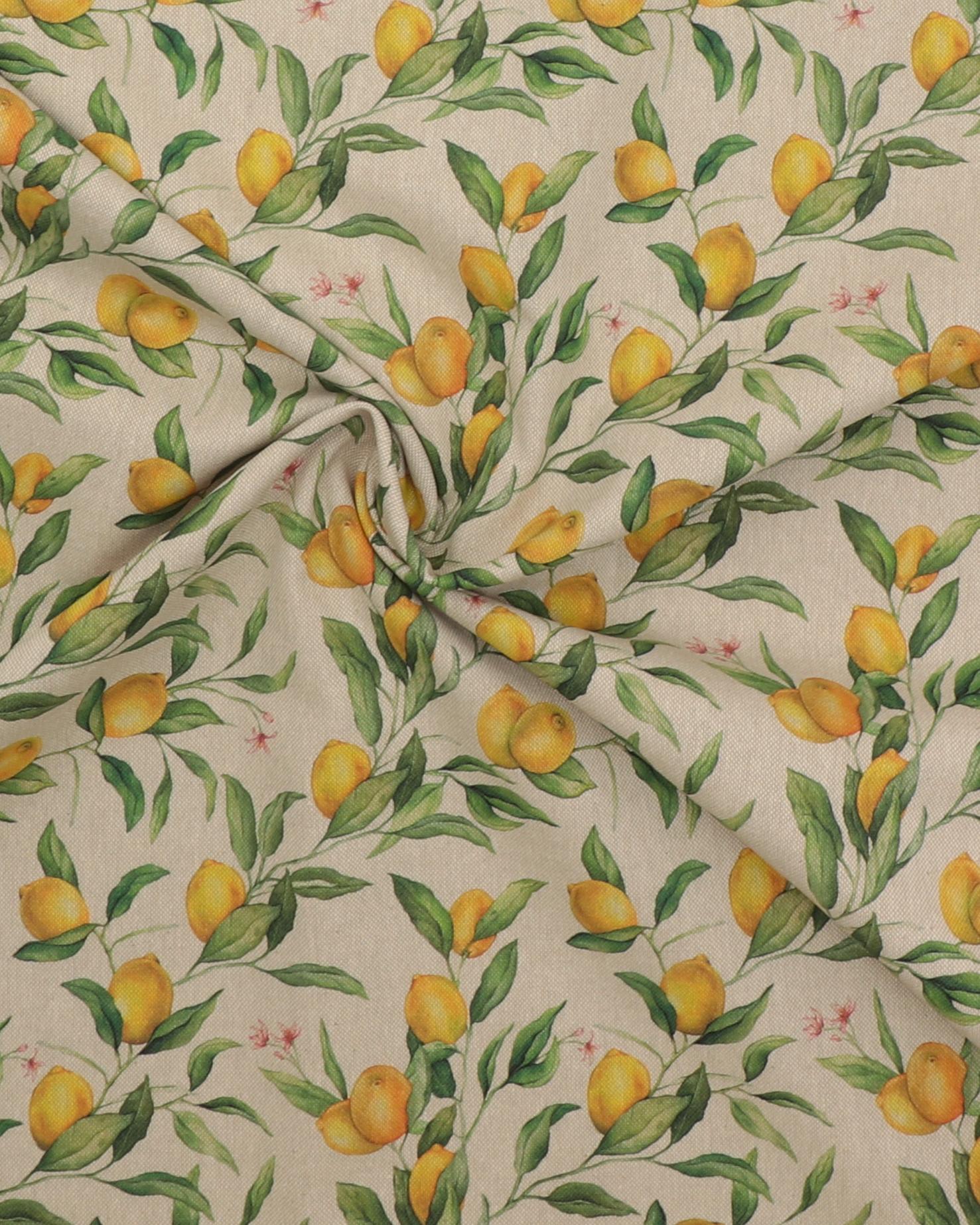 Citroner og grønne blade - Boligtekstil 5 Citroner og grønne blade - Boligtekstil - Billede 3