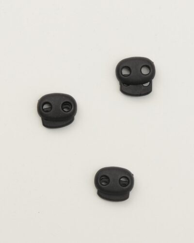 Sort, 6 mm - snorestopper, dobbelt