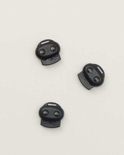 Mørkeblå, 5 mm - snorestopper, dobbelt