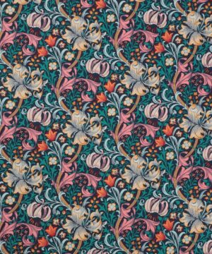 Golden Lily, lyserød/gul - William Morris