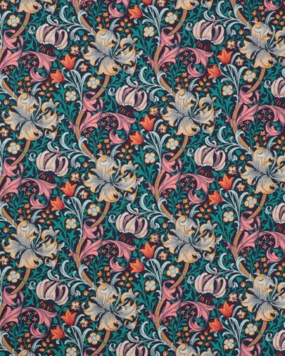 Golden Lily, lyserød/gul - William Morris