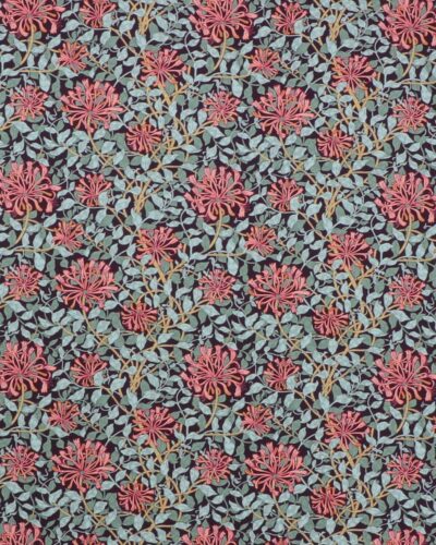 Small Honeysuckle, rød/fersken blomst - William Morris