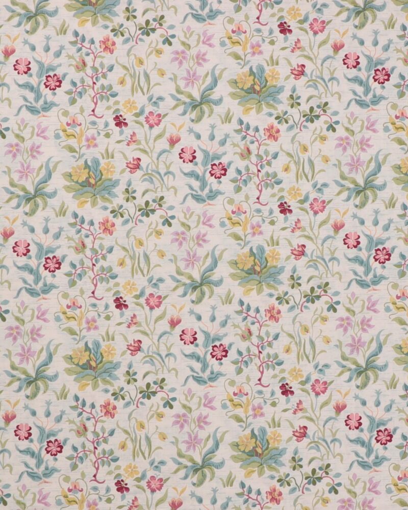 Small Flowers by May, små blomster på sart rosa - William Morris