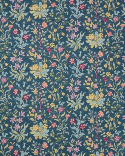 Flowers by May, blå med blomster - William Morris