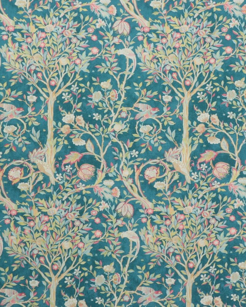 Small Melsetter, fugle i træer - William Morris
