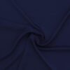 Mørkeblå crepe georgette - Polyester