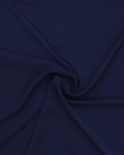Mørkeblå crepe georgette - Polyester