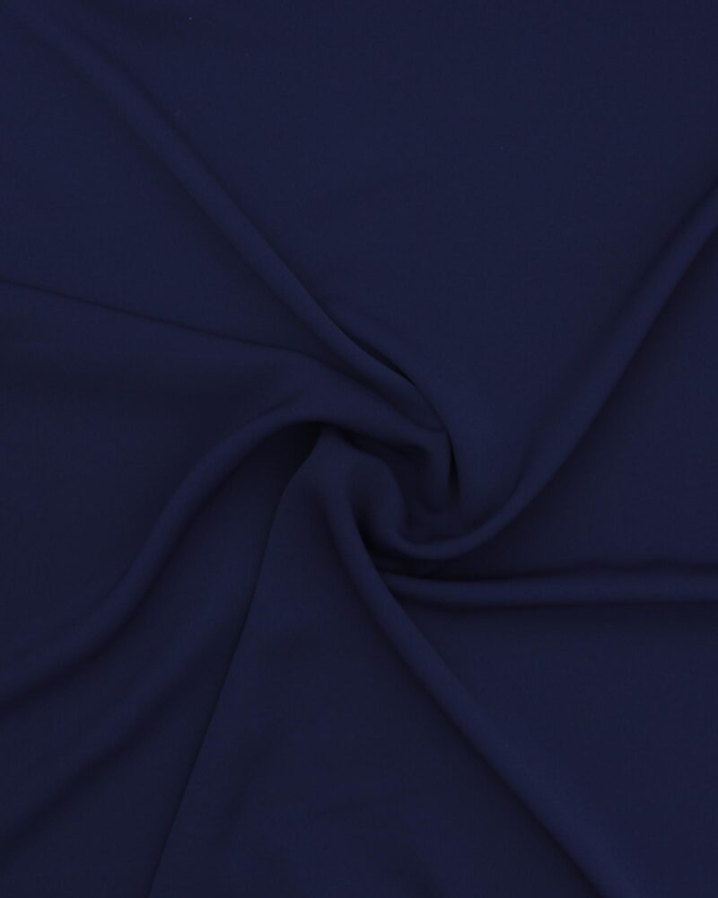 Mørkeblå crepe georgette - Polyester