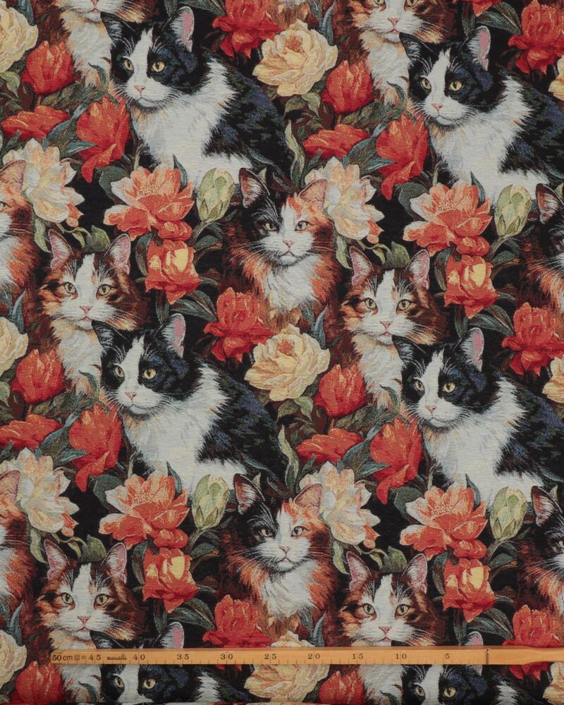 Katte og roser – Gobelin - Image 2