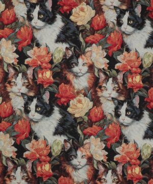 Katte og roser – Gobelin