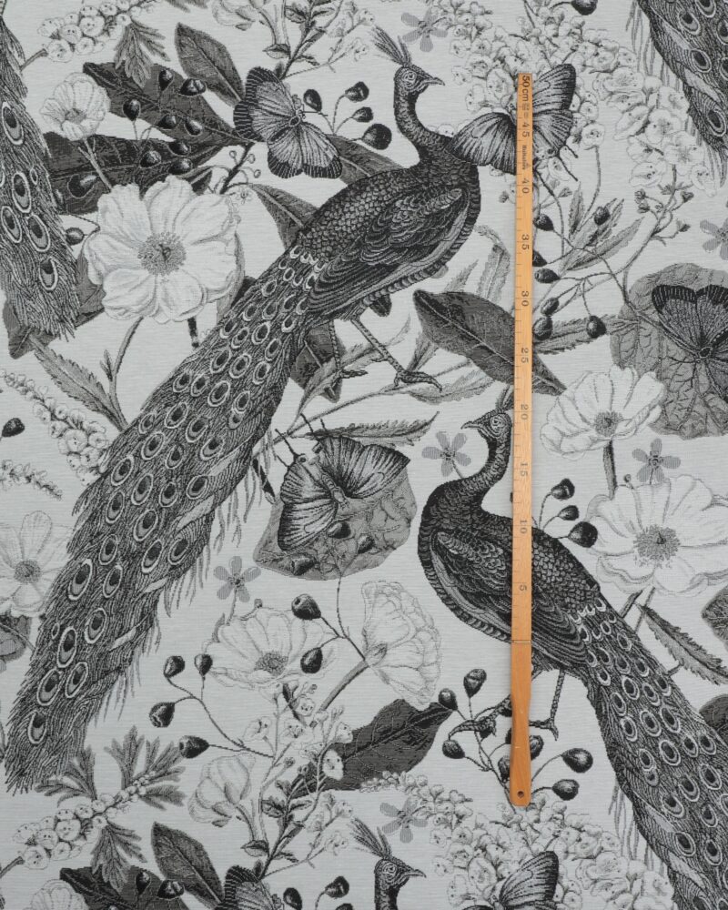 Påfugle i grå farver – Gobelin - Image 3