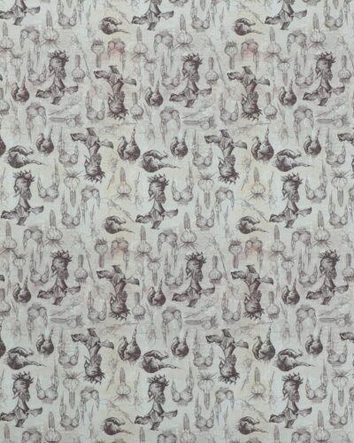 Vintage windflower, blomsterne løg brun/beige - Patchwork