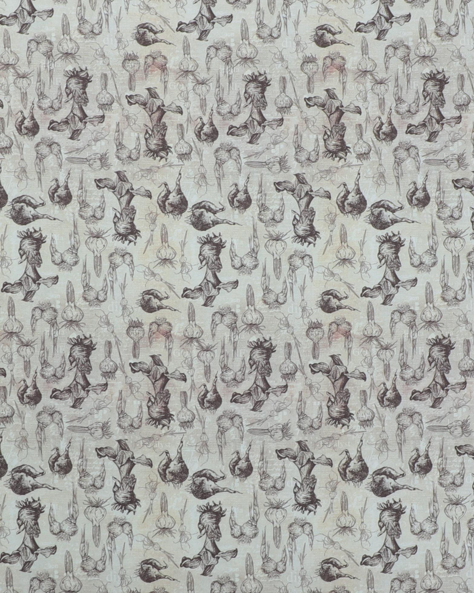 Vintage windflower, blomsterne løg brun/beige - Patchwork 3 Vintage windflower, blomsterne løg brun/beige - Patchwork