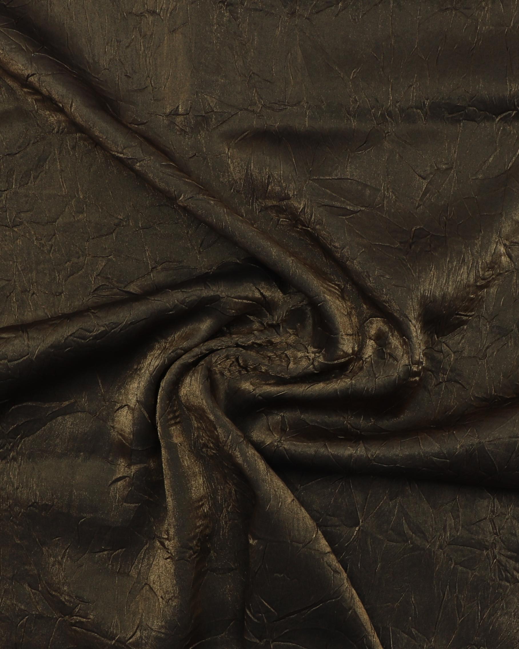 Olivengrøn med shine og krøleffekt - Polyester 3 Olivengrøn med shine og krøleffekt - Polyester