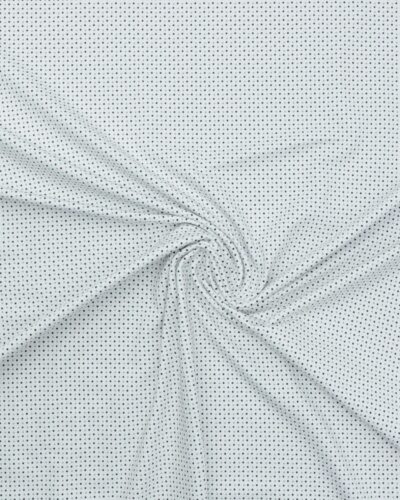 Hvid m. sort og lysegrå prik - Jersey