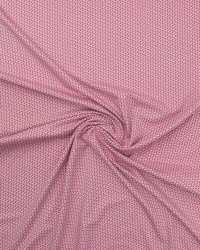 Mørk lyserød m. gråt/hvidt mønster - Jersey