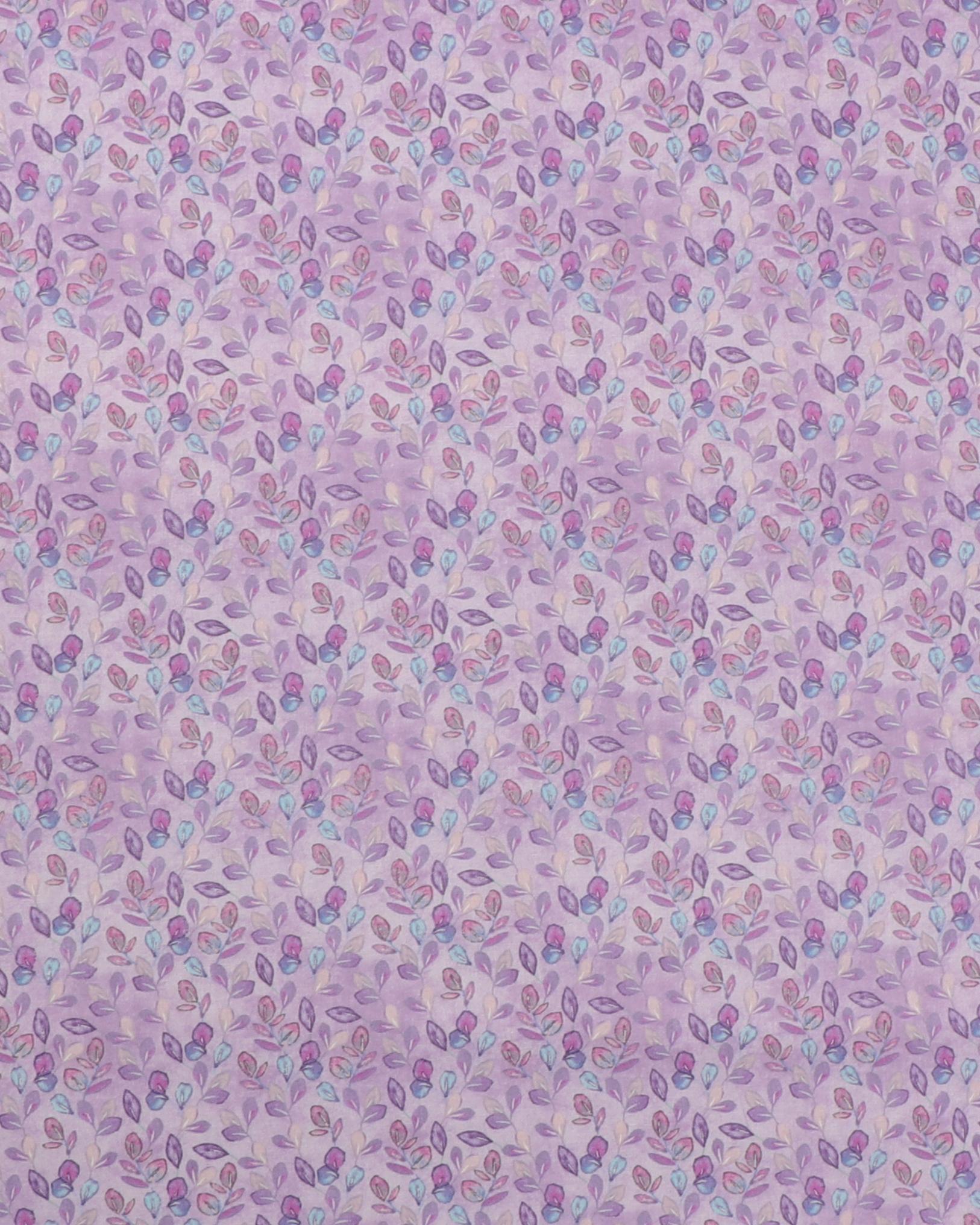 Blade på lyselilla bund - Patchwork 3 Blade på lyselilla bund - Patchwork