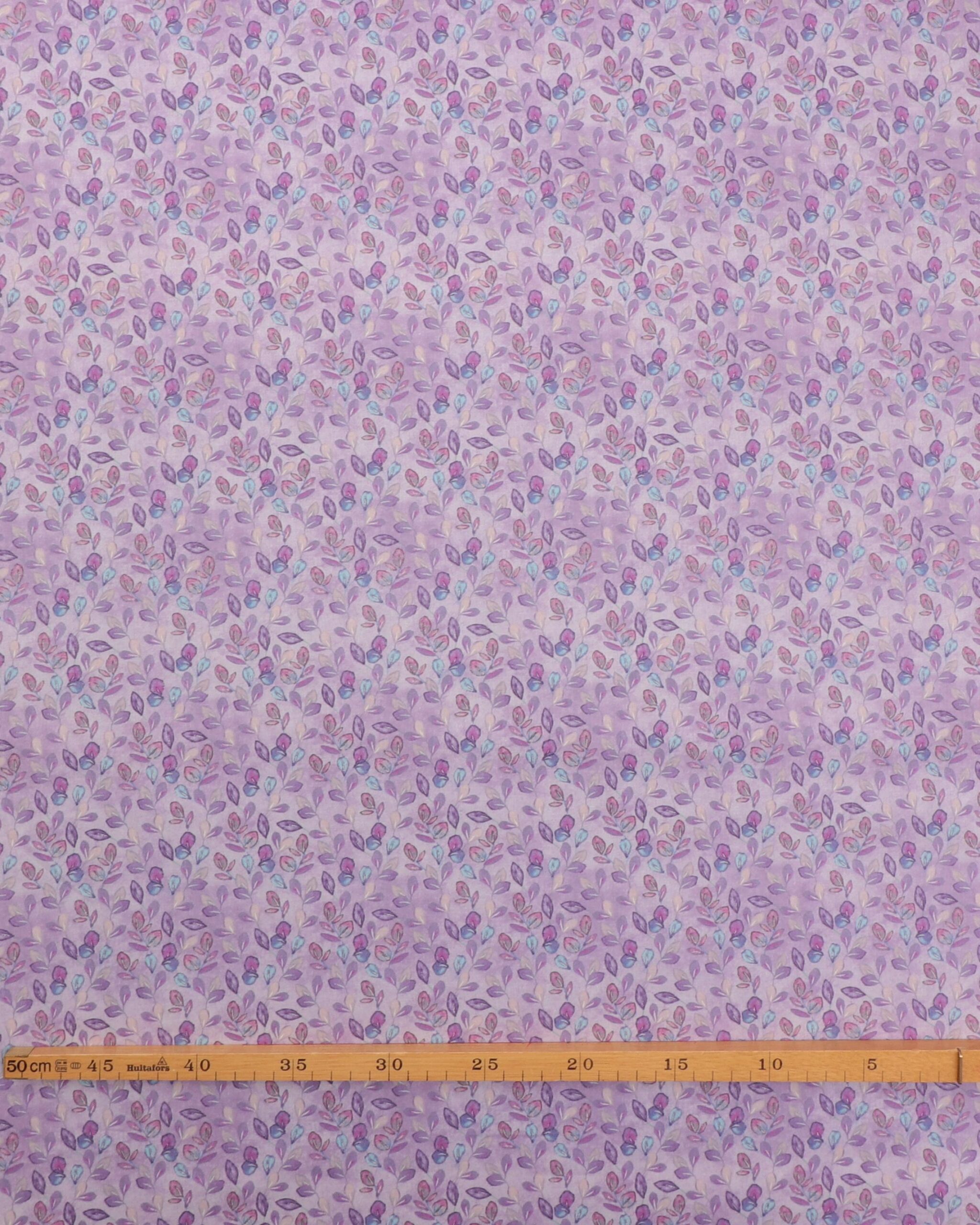 Blade på lyselilla bund - Patchwork 4 Blade på lyselilla bund - Patchwork - Billede 2