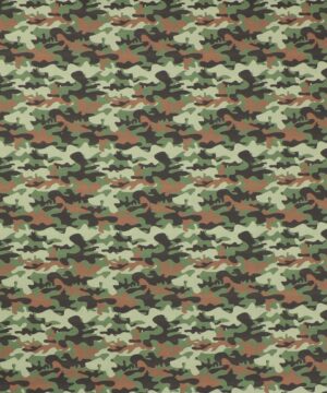 Camouflage grøn og brun - Bomuld