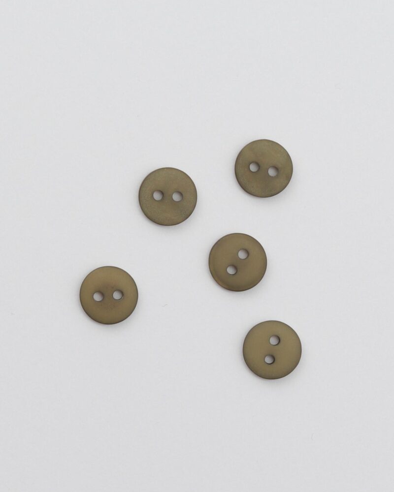 2 huls, olivengrøn - 12 mm