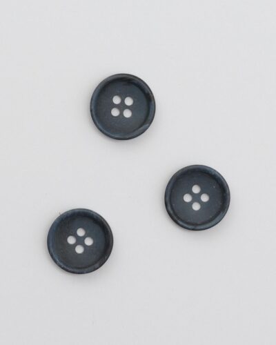 4 huls, mørkeblå m. meleret blank kant - 18 mm
