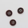 4 huls, brun m. blank kant - 15 mm