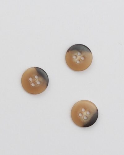4 huls, beige/mørkebrun - 15 mm