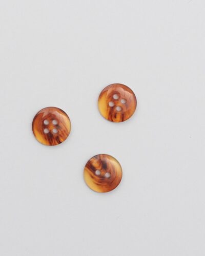 4 huls, blank m. brune farver - 16 mm