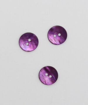 2-huls, lilla - Perlemor 18 mm