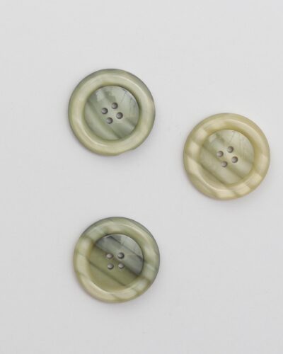 4 huls, blank m. grønne farver - 28 mm