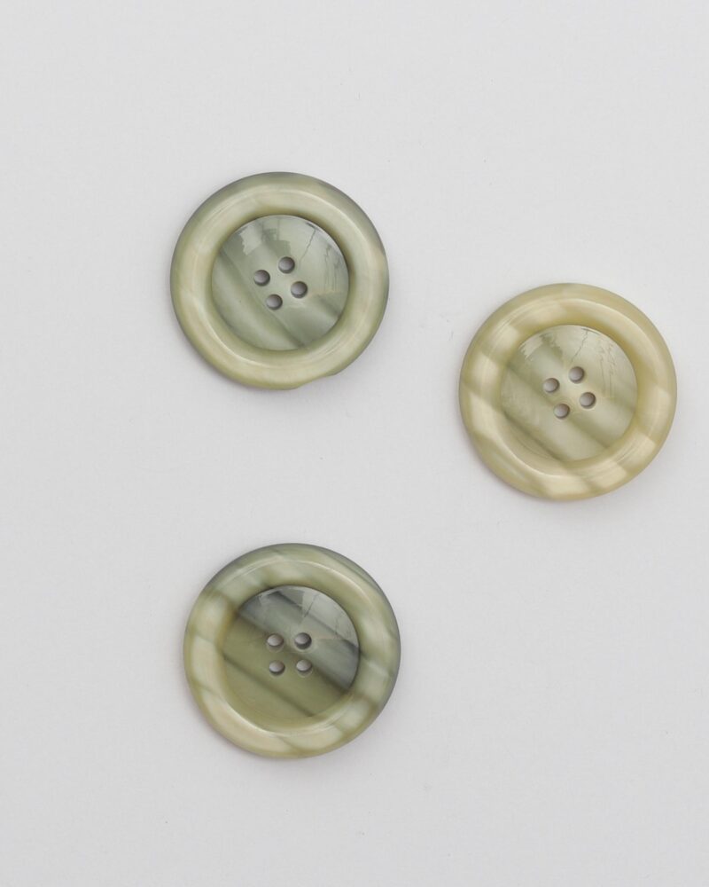 4 huls, blank m. grønne farver - 28 mm