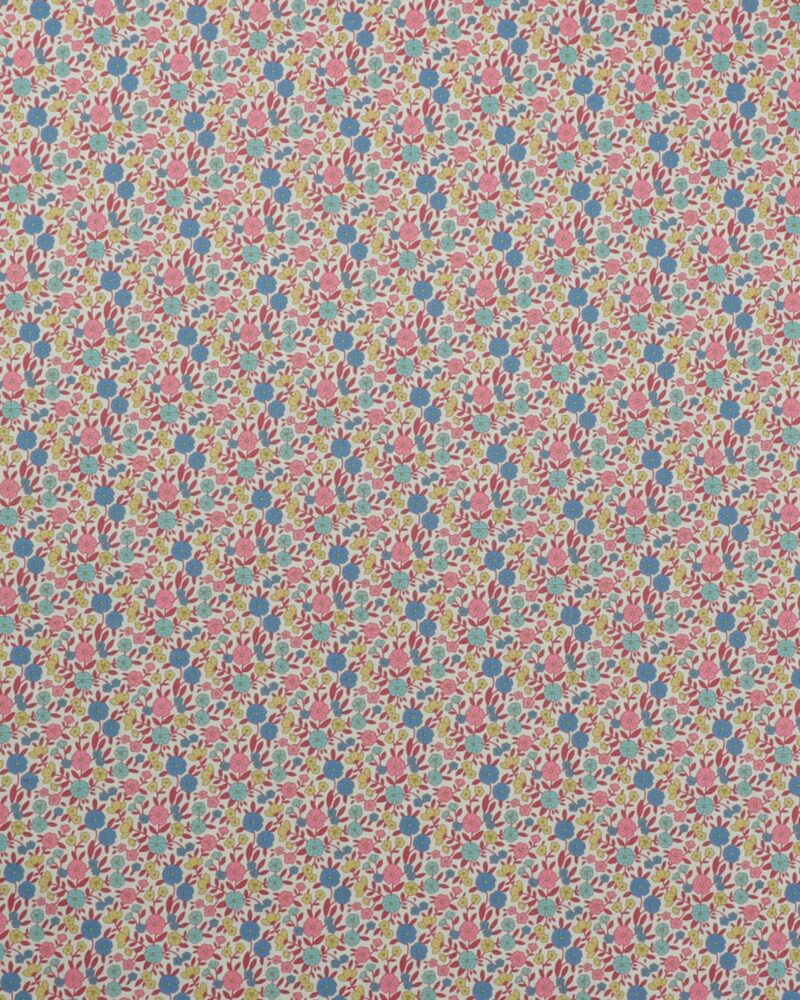 Wallflower Collection, røde blade på flødefarvet bund - Tilda