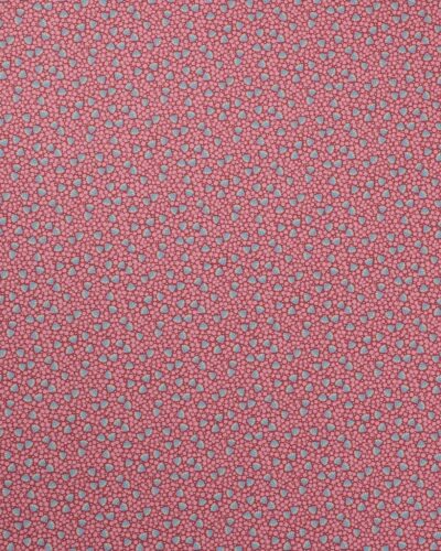 Wallflower Collection, små pink blade på mørkerød - Tilda
