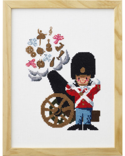 Garderen med konfettikanon - 18x24 cm