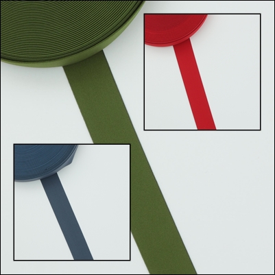 Ensfarvet blød elastik - 40 mm