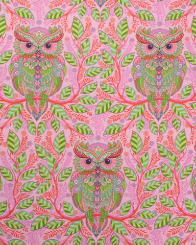 Full moon forest II, Hootie Patootie, lyserød - Tula Pink