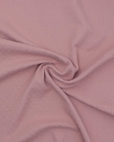 Gammelrosa m. små "dutter" - Double Gauze/musselin stof