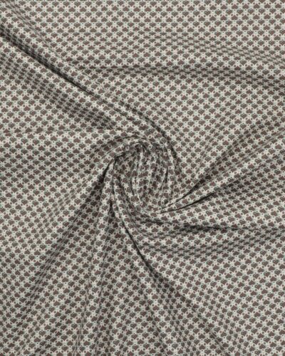 Små brune hjerter på offwhite - Bomuld 7 Små brune hjerter på offwhite - Bomuld