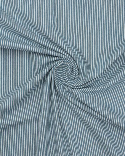 Mælkedrengestriber blå/hvid - Twill