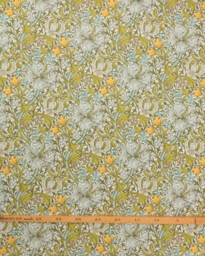 Golden Lily, grøn, sart blå. gul - William Morris